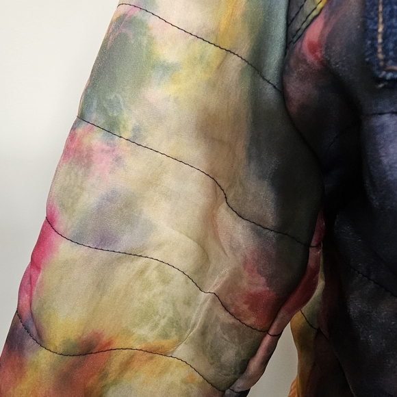 Oolala  Multicolor Tie-Dye Jean Jacket - Picture 16 of 16